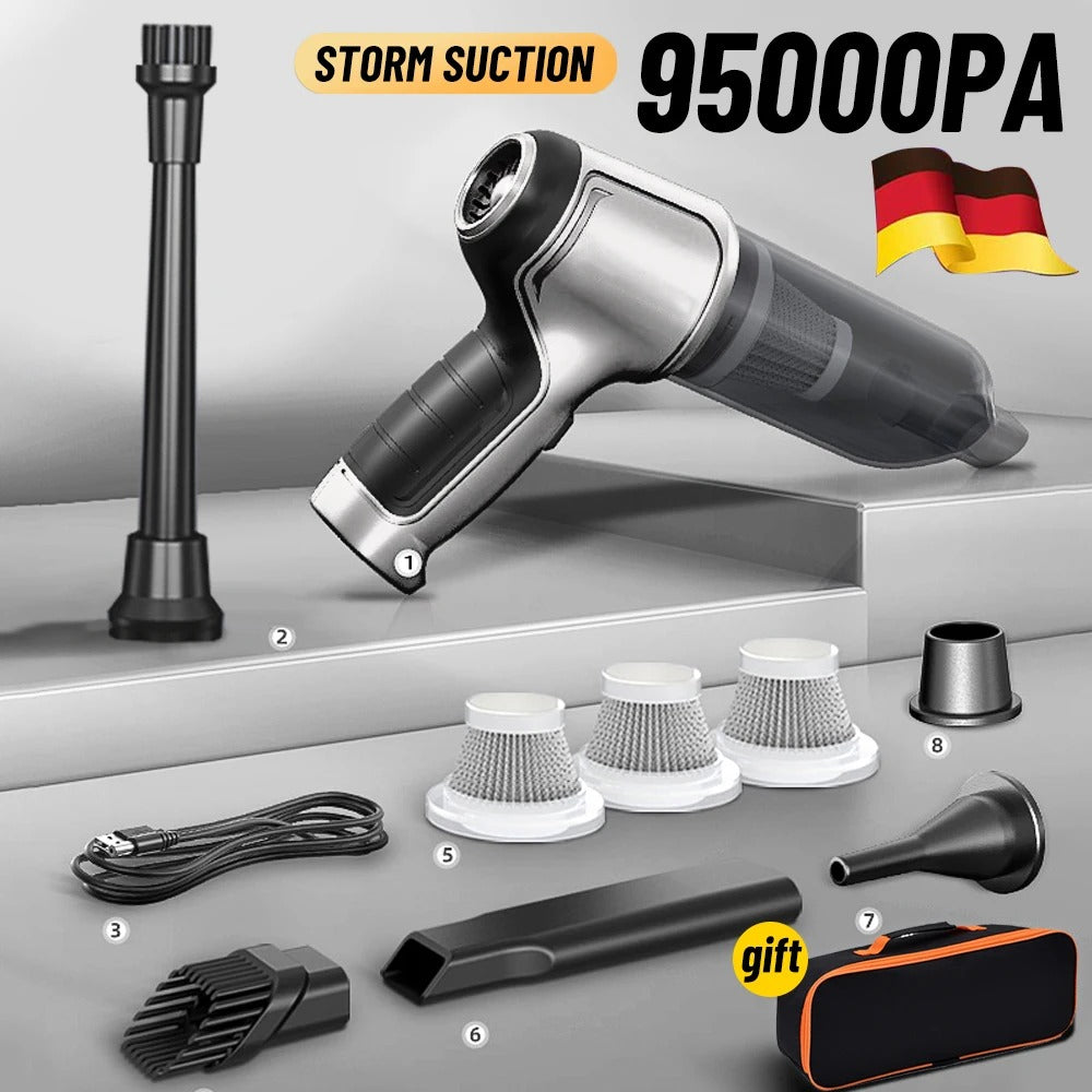 Cordless Car Vacuum Cleaner With Powerful Suction And Extended Battery Life