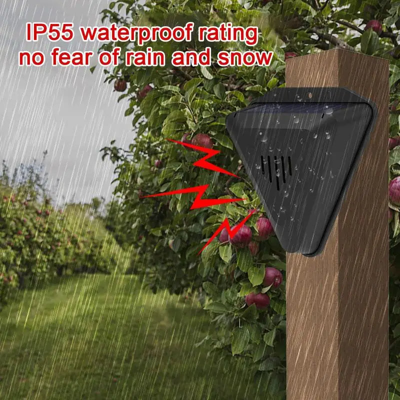 Bird Repeller Solar Powered Outdoor Ultrasonic Device For Garden Patio