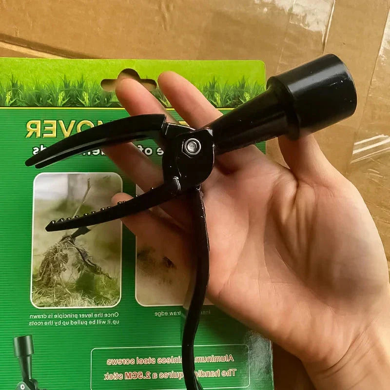Weed Puller With Adjustable Long Stainless Steel Handle, Detachable Head
