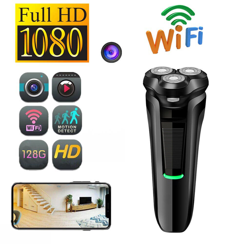 Hidden Shaver Camera 1080P HD WiFi Mini Razor With Motion Detection
