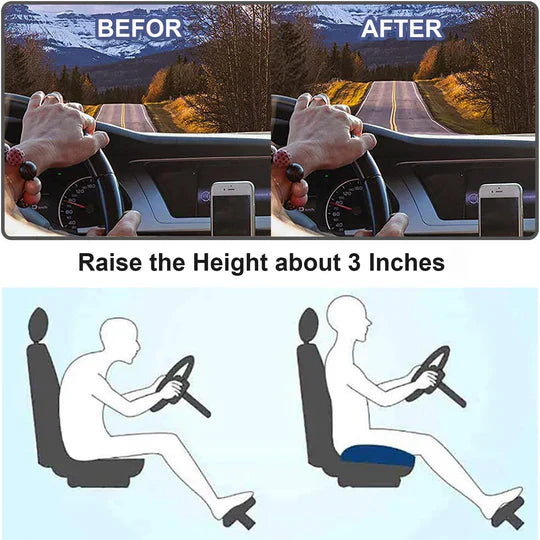 Car Seat Booster For Adults With Adjustable Back Support And Armrests