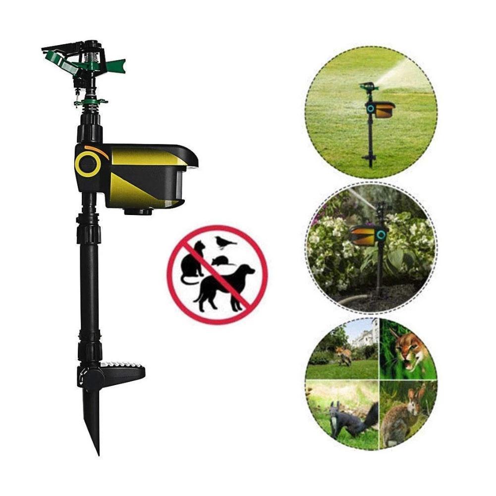 Motion Activated Deer Repellent Sprinkler Solar Powered With Automatic Sensor