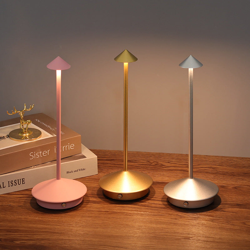 Wireless LED Table Lamp With Adjustable Brightness And Elegant Design