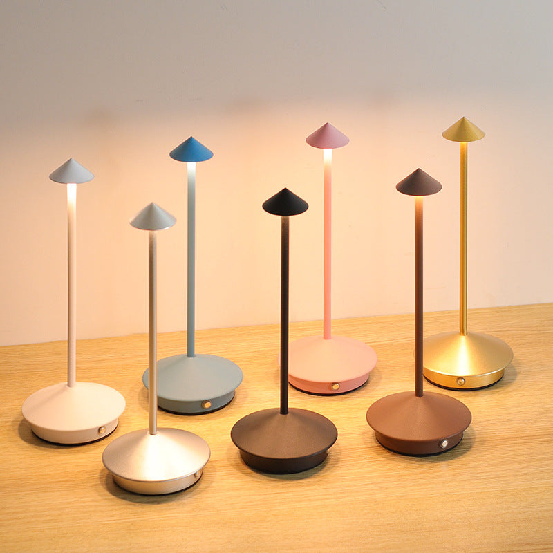 Wireless LED Table Lamp With Adjustable Brightness And Elegant Design