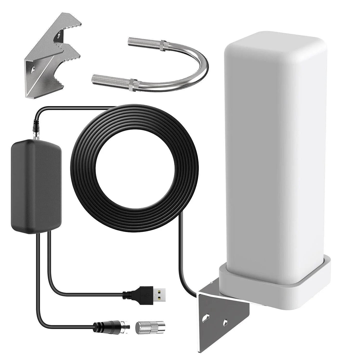 Outdoor HDTV Antenna 360° Omnidirectional Amplified 460-Mile Range 2025