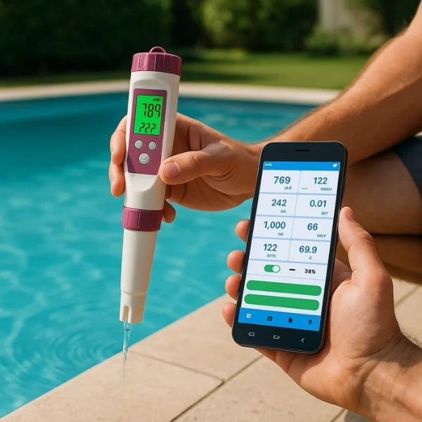 Digital Pool pH And Chlorine Tester For Easy Water Analysis