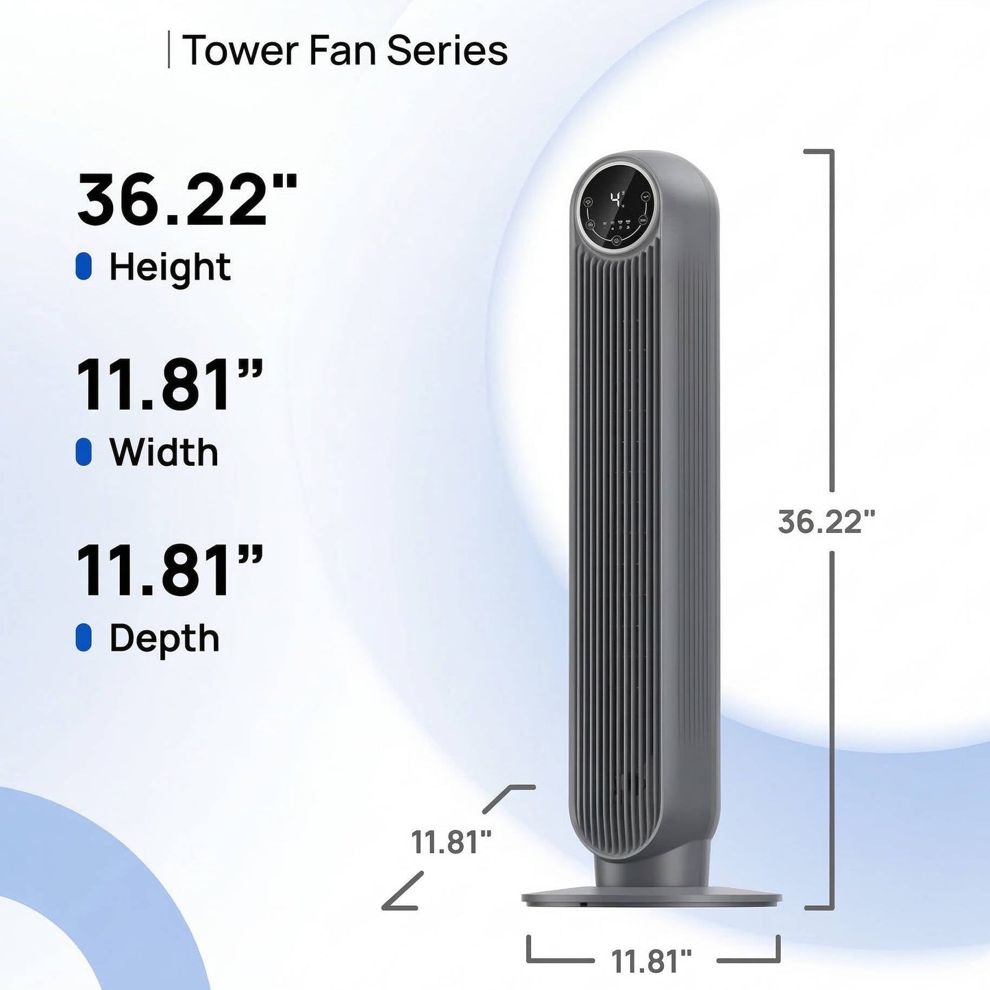 Portable Ac Unit Air Conditioner for Home & Office, Bladeless Air Cooler Tower Fan, Ultra Quiet, 8 Speeds, 4 Modes