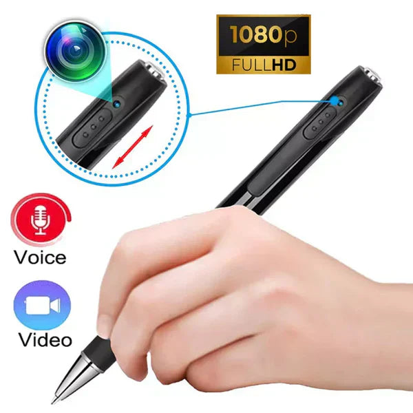 Mini Pen Camera 1080P Pocket Wearable Voice Video Recorder For Conferences