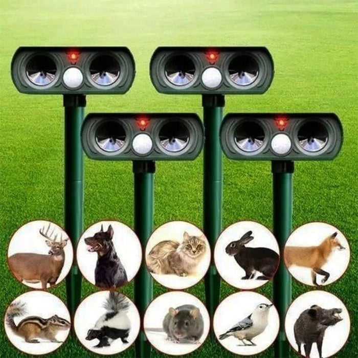 Solar Powered Infrared Animal Pest Repeller For Yard And Garden (1 Repeller)