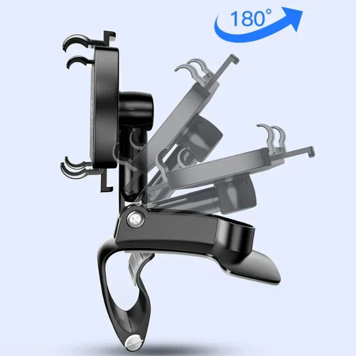 Car Phone Holder Adjustable 360° Rotating Mount With Secure Grip