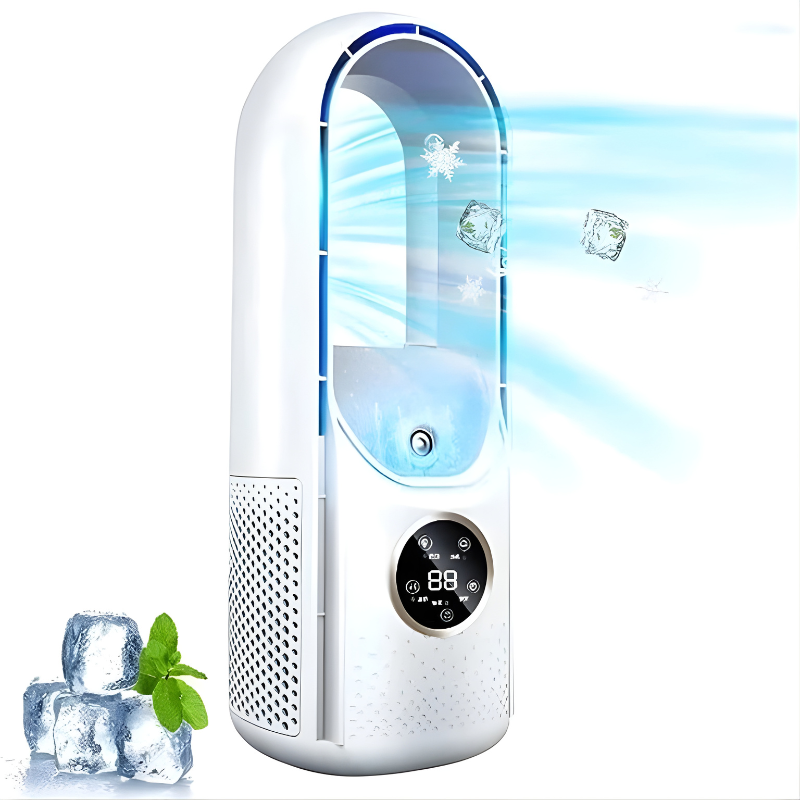 Portable Air Conditioner Blade-Free Silent Cooling For Small Rooms