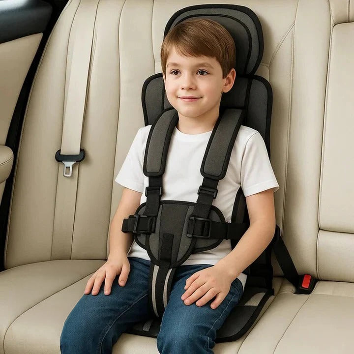 Child Car Travel Seat With Safety Harness For Secure Vehicle Use