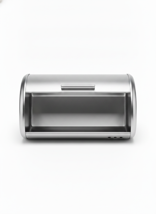 Silver Stainless Steel Bread Box - Storage Items for kitchen