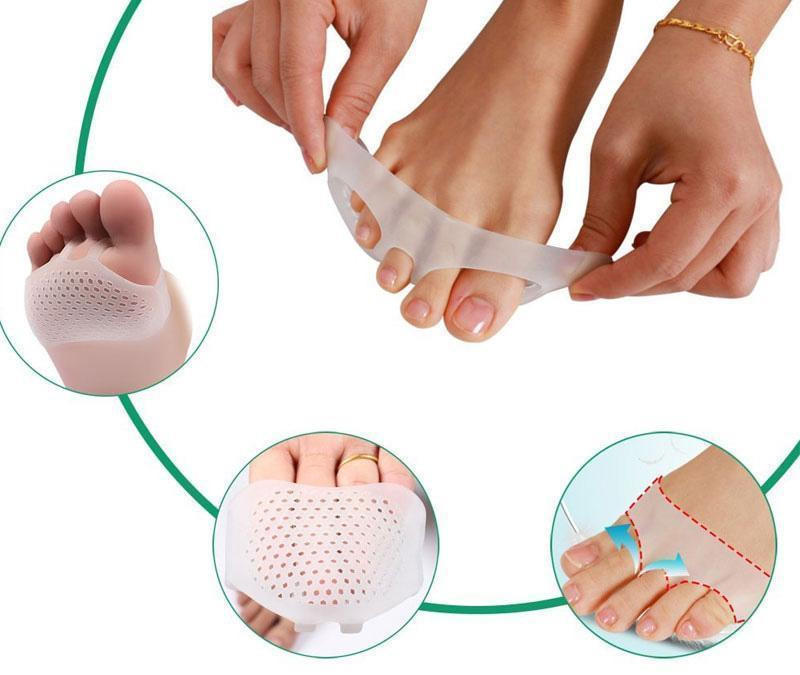 Metatarsal Pads Breathable Gel Cushions For Ball Of Foot, Set Of 2
