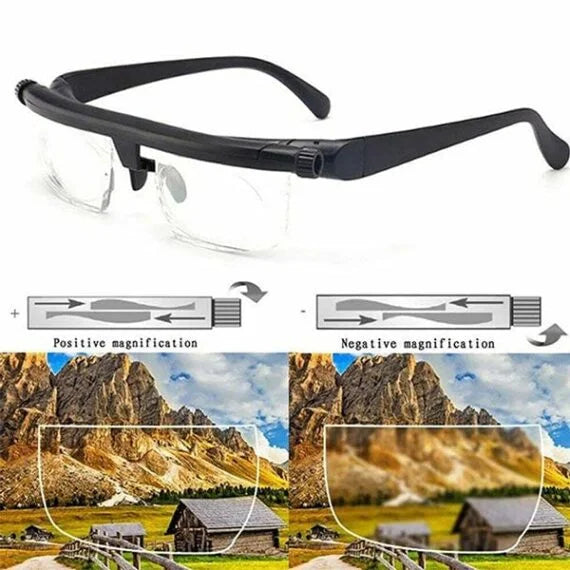 Adjustable Focus Glasses For Near And Far Vision Correction