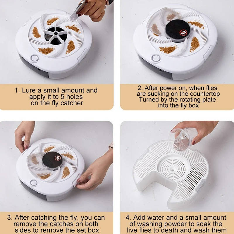 Electric Fly Trap For Indoor And Outdoor Use With LED Light
