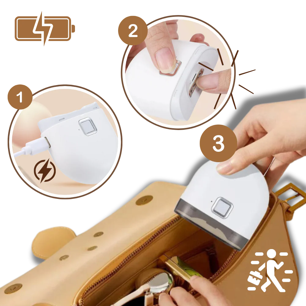 Electric Nail Clipper Dual-Speed Rechargeable Cordless For Home Travel