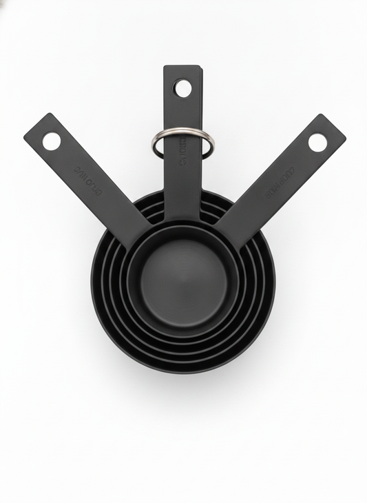 Black Stainless Steel Measuring Cups Set - Stainless Steel Collection