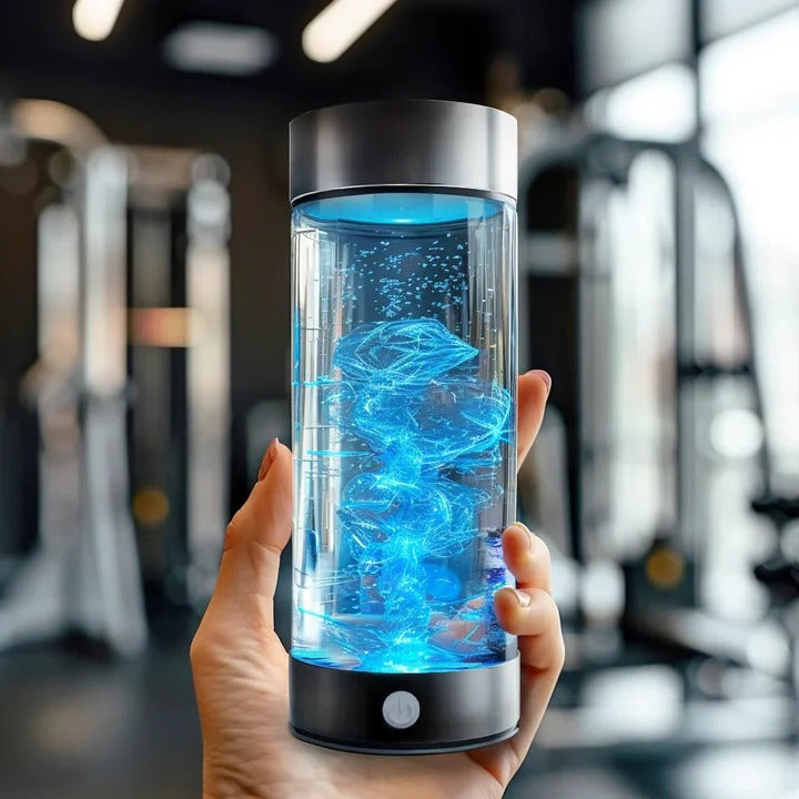 Hydrogen Water Bottle With Portable Electrolyzer For Travel And Sports