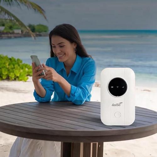 Portable WiFi Router With 4G LTE Hotspot, Dual-Band, Travel Battery Pack