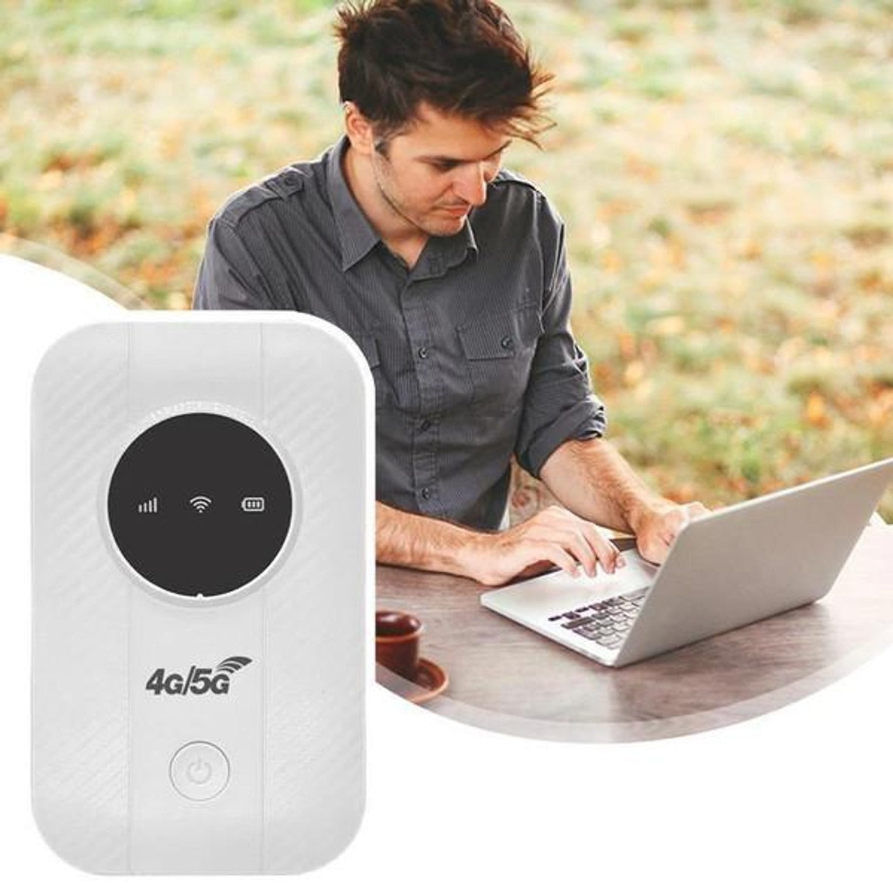 Portable WiFi Router With 4G LTE Hotspot, Dual-Band, Travel Battery Pack