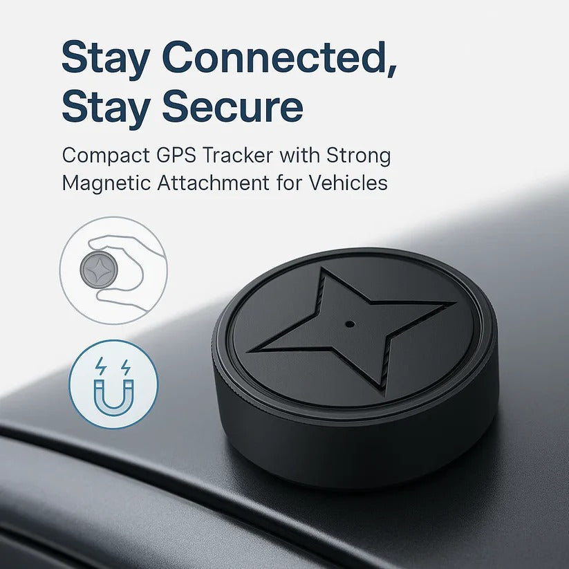 GPS Tracker Mini Magnetic Real-Time Vehicle Locator With Long Battery Life
