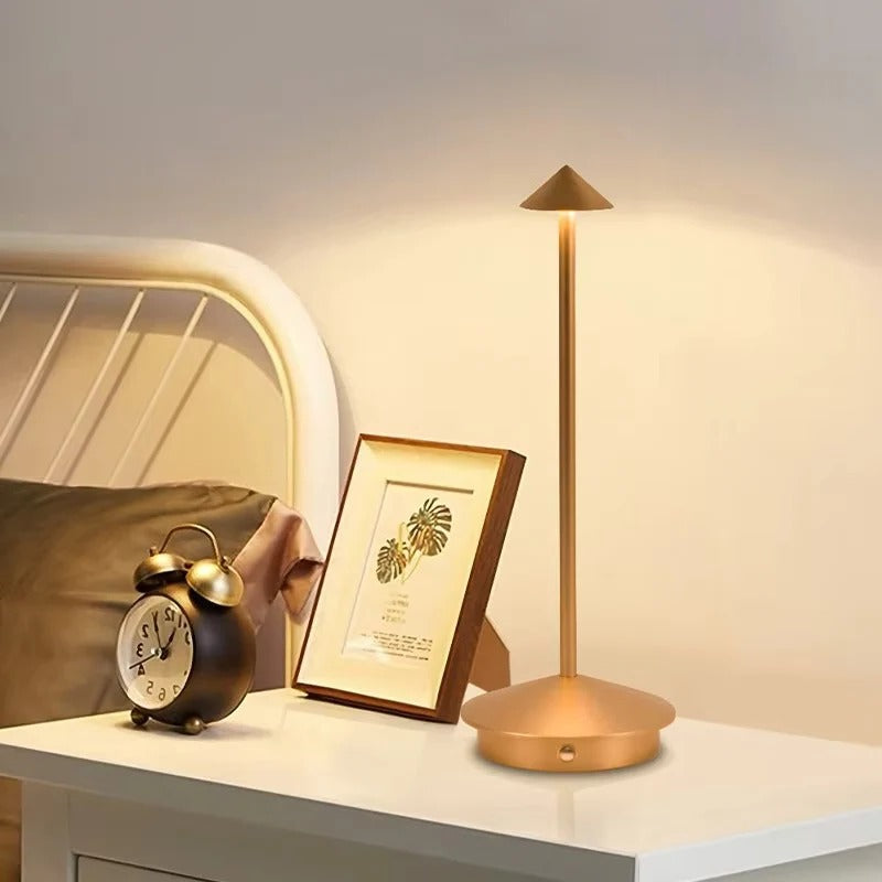 LED Desk Lamp Cordless Touch Control Dimmable With 3 Light Settings