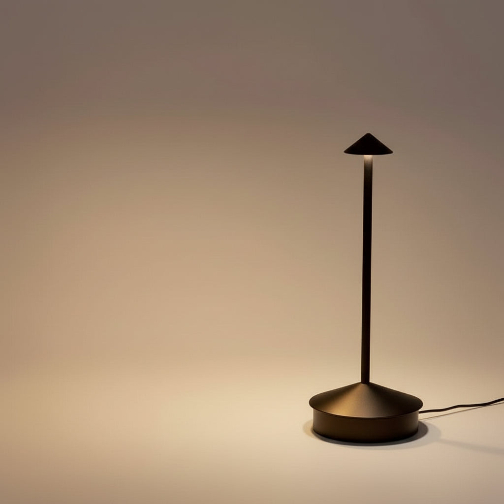 LED Desk Lamp Cordless Touch Control Dimmable With 3 Light Settings