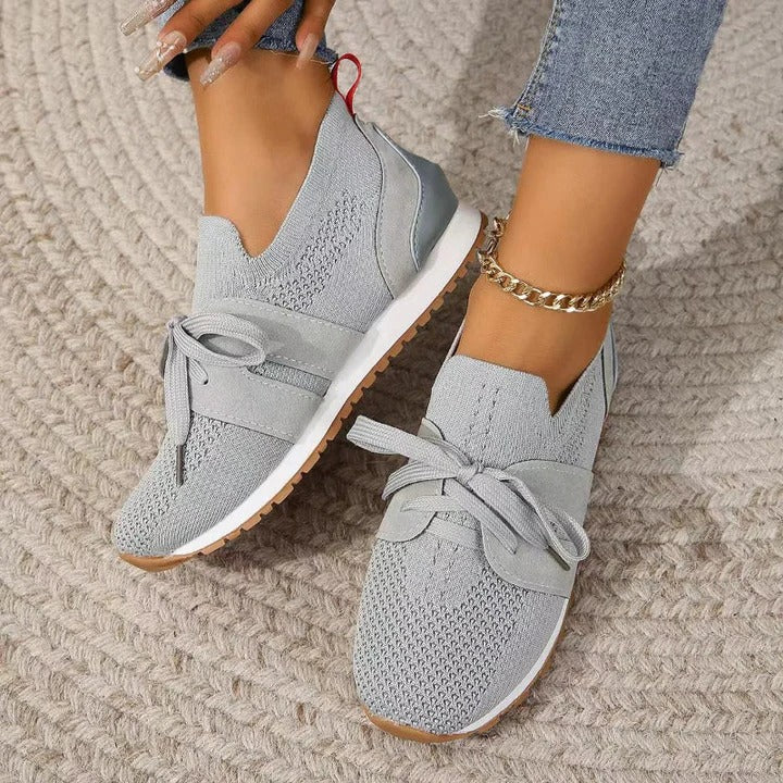 Supportive Sneakers With Breathable Mesh Upper For Foot Support