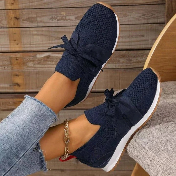 Supportive Sneakers With Breathable Mesh Upper For Foot Support