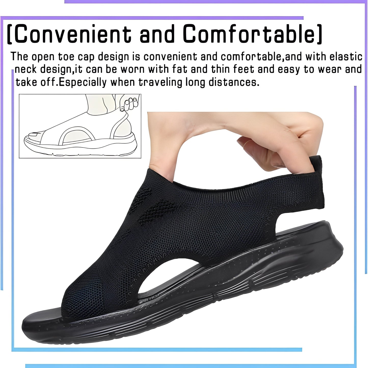Women's Sport Sandals With Arch Support And Comfort-Focused Footbed