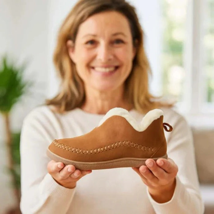 Comfort Shoes With Fleece Lining And Cushioned Support