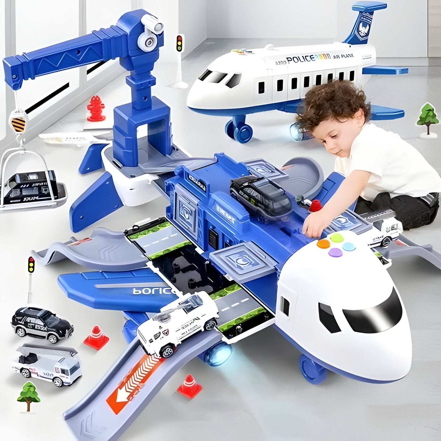 Toy Airplane Set For Kids With Multiple Planes And Accessories