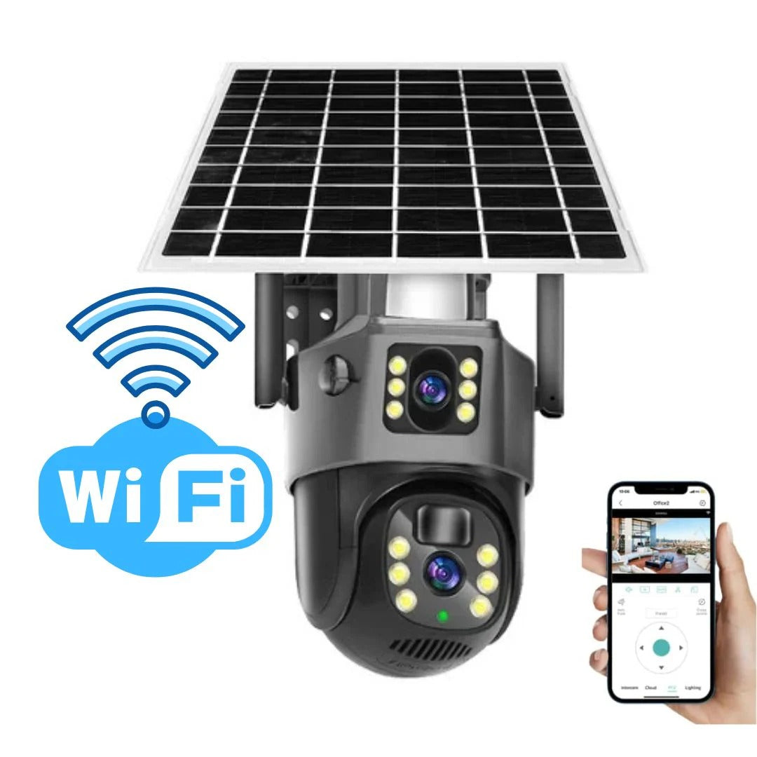 4K Wireless Security Camera DualGuard Dual-Lens Outdoor Night Vision Two-Way Audio