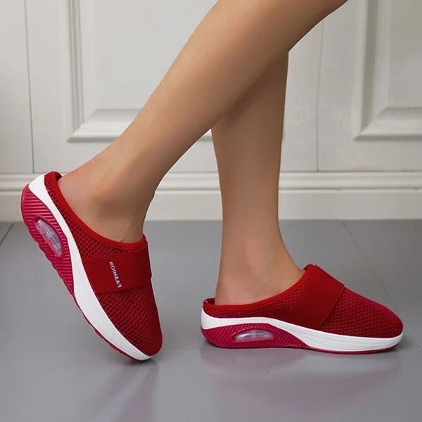 Wedge Sandals Supportive Arch Cushioning Memory Foam Slip-On Slippers