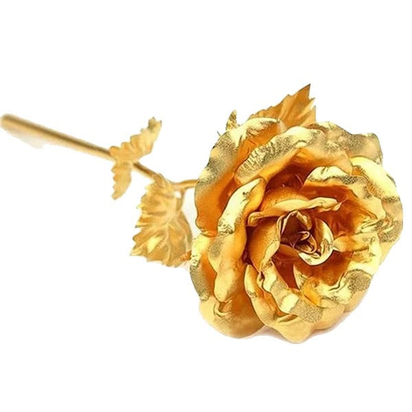 24K Gold Dipped Real Rose With Luxury Gift Box