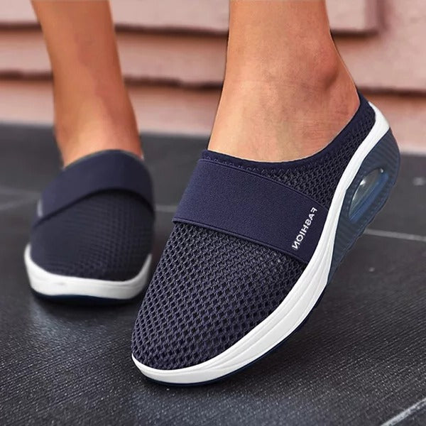 Wedge Sandals Supportive Arch Cushioning Memory Foam Slip-On Slippers