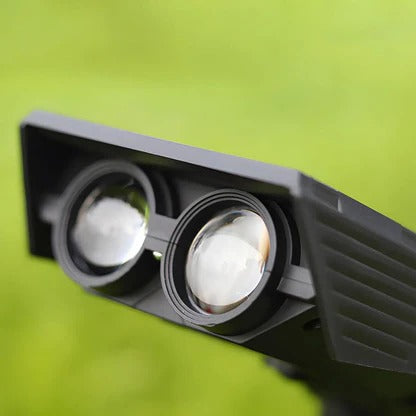 Solar LED Spotlight With Adjustable Multi-Zoom Beam For Outdoors
