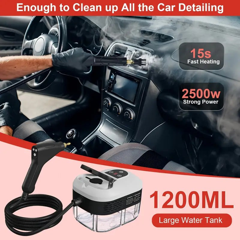Steam Cleaner 2500W High-Pressure With Protective Gloves Included