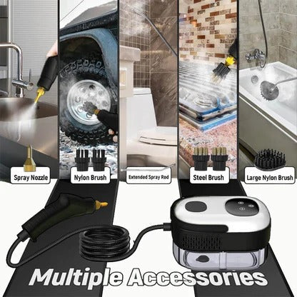 High-Pressure Steam Cleaning Tool For Grout, Tile, Upholstery And Outdoor Surfaces