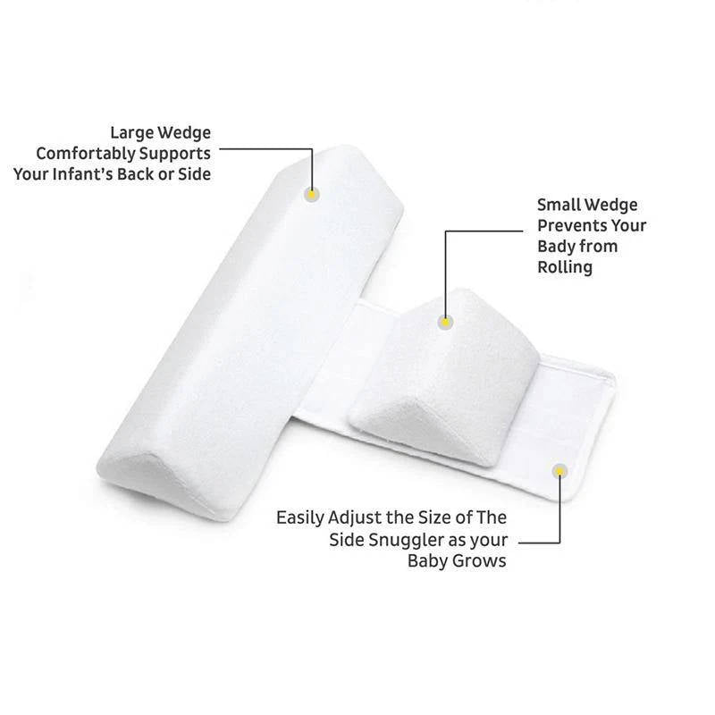 Side Sleeper Wedge For Newborns And Infants With Breathable Cover