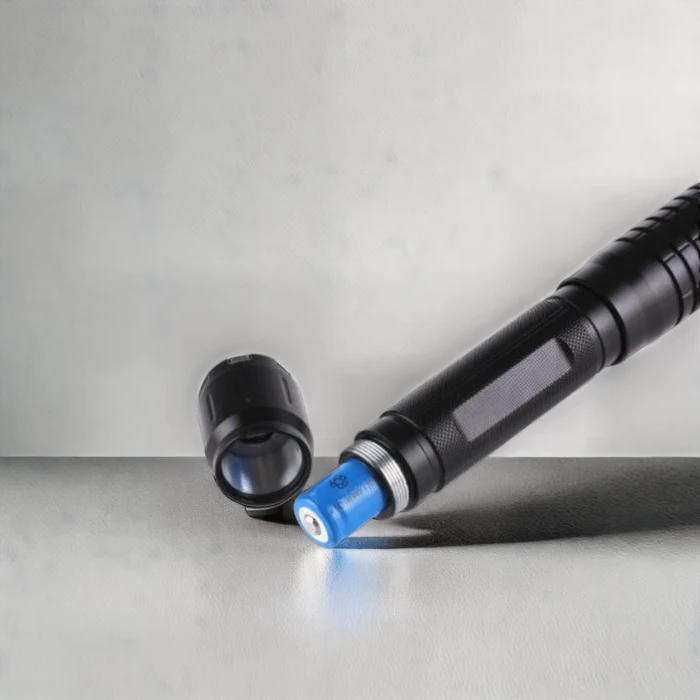 Tactical Laser Torch Burning Blue High-Power Military-Grade Flashlight
