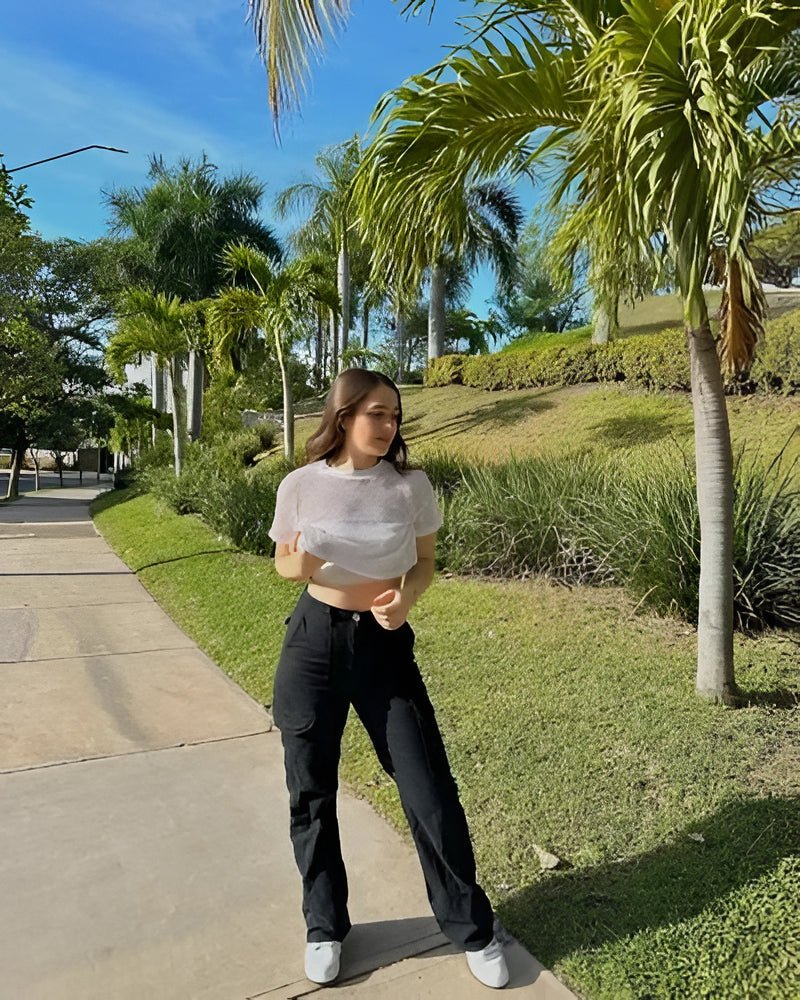 Cargo Pants With Adjustable Waist And Straight Fit For Everyday Wear