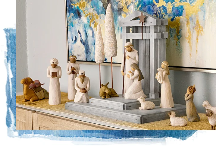 Nativity Set 20-Piece Complete Figurine Collection For Holiday Display