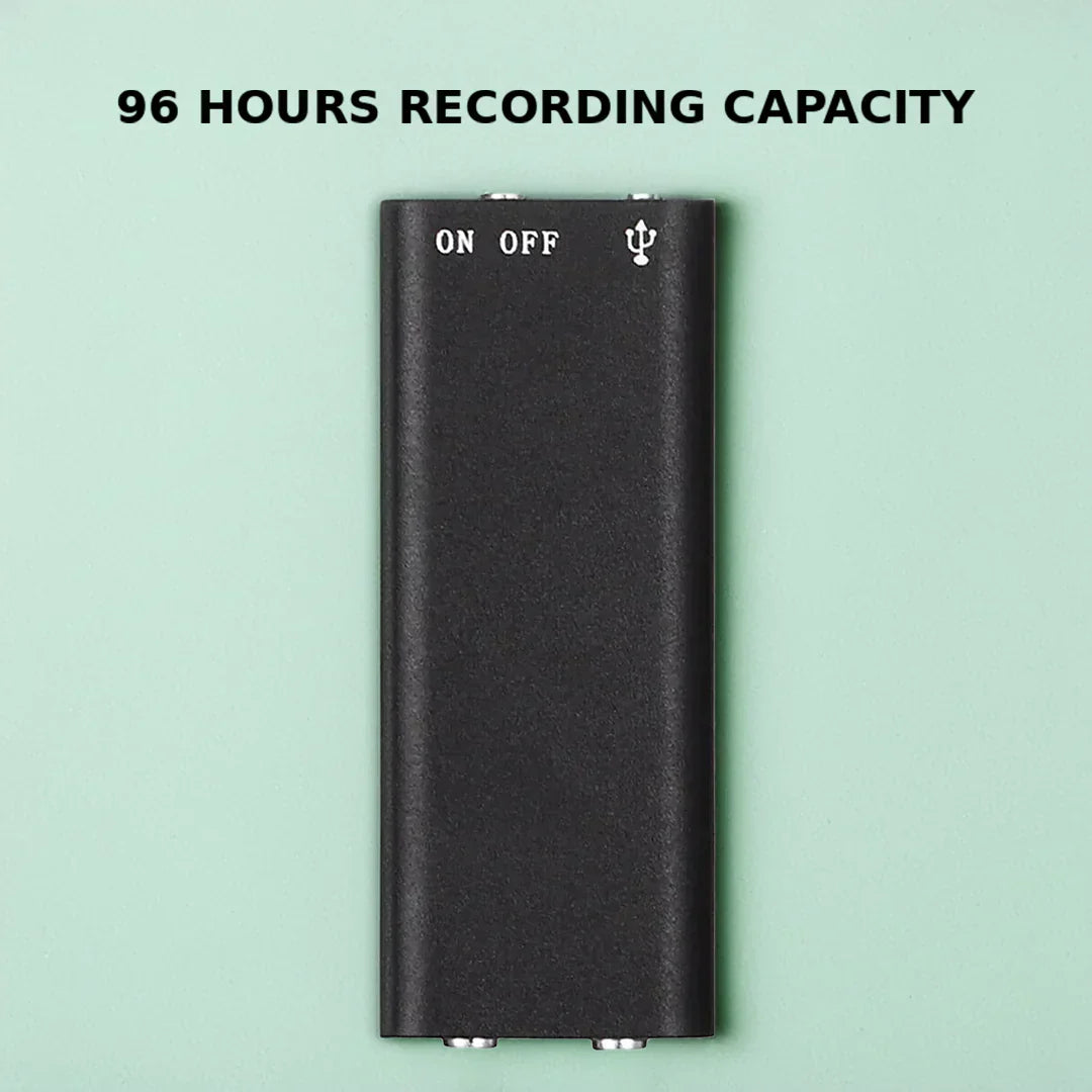 Voice-Activated Recorder Compact Portable Mini Digital USB Rechargeable Long Battery