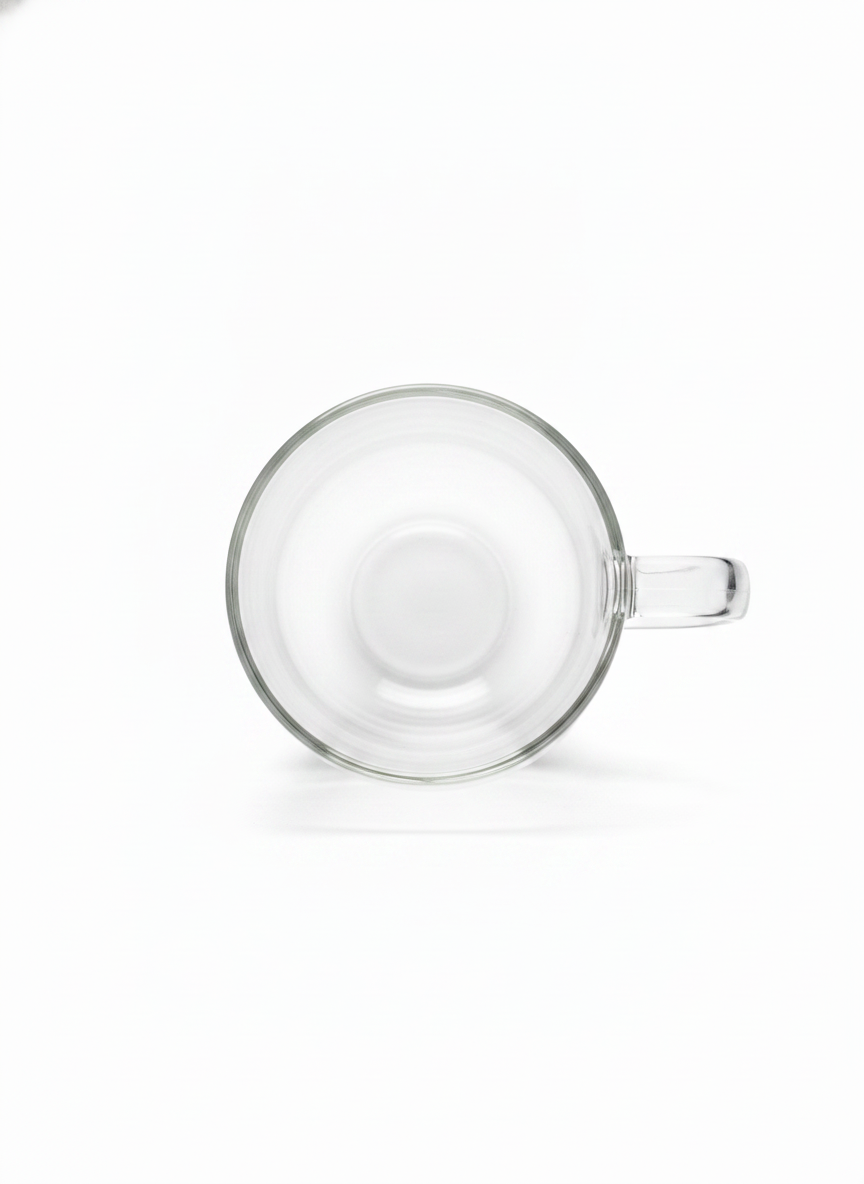 Clear Double Walled Glass Mug - Mugs