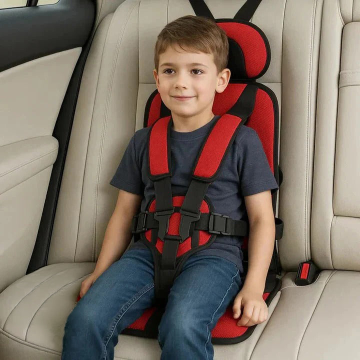 Child Car Travel Seat With Safety Harness For Secure Vehicle Use