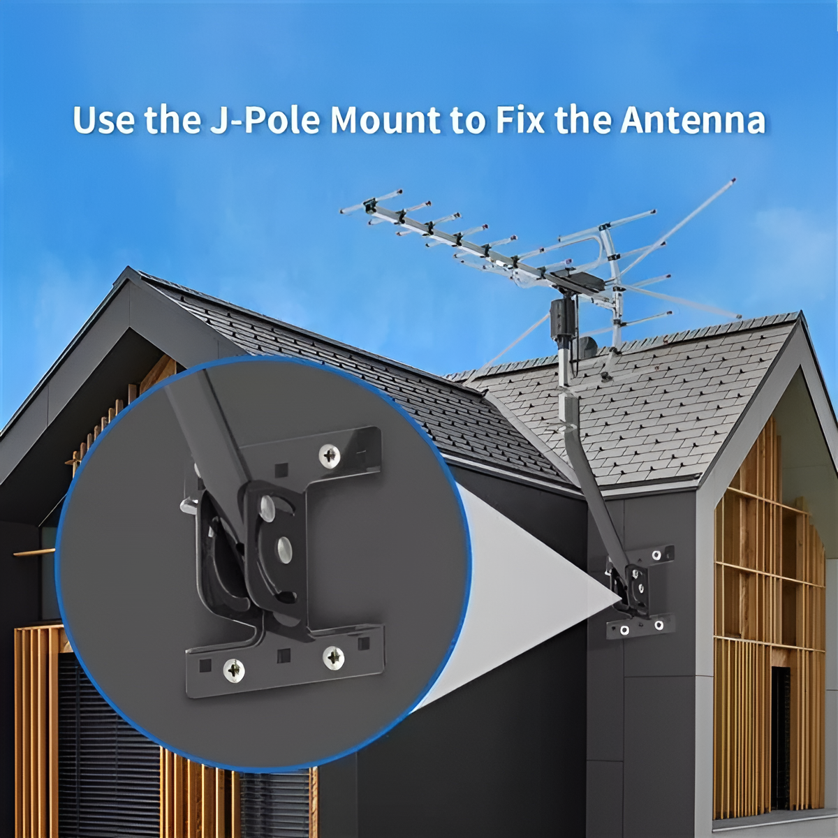 Digital Outdoor HD TV Antenna 2025 Extra-Range 360° Motorized Free HD Channels