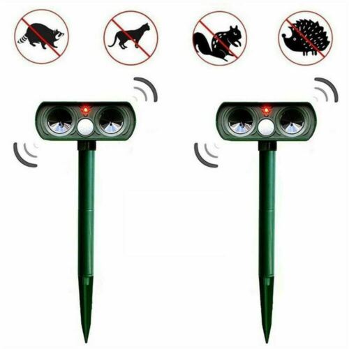 Solar Powered Infrared Animal Pest Repeller For Yard And Garden (1 Repeller)