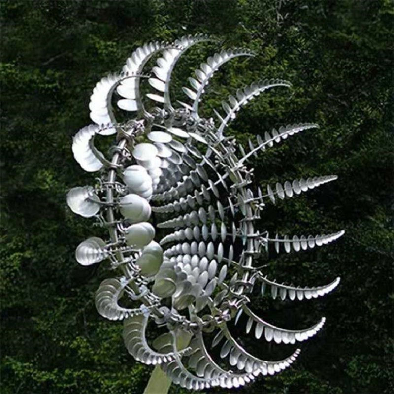 Kinetic Metal Windmill Spinner Anti-Rust Magical Outdoor Garden Decor